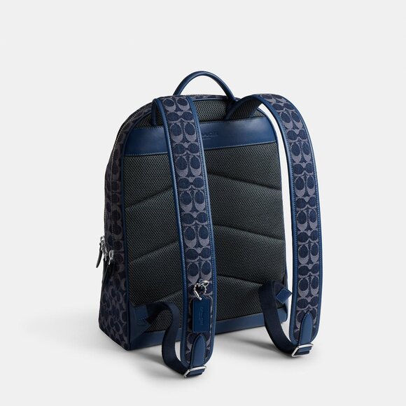 Charter Backpack In Signature Denim - Picture 7 of 16